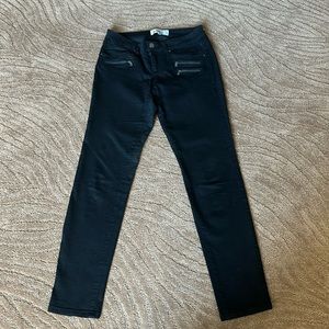 Jolt Black,  Skinny Jeans with zippers. Size 7.
